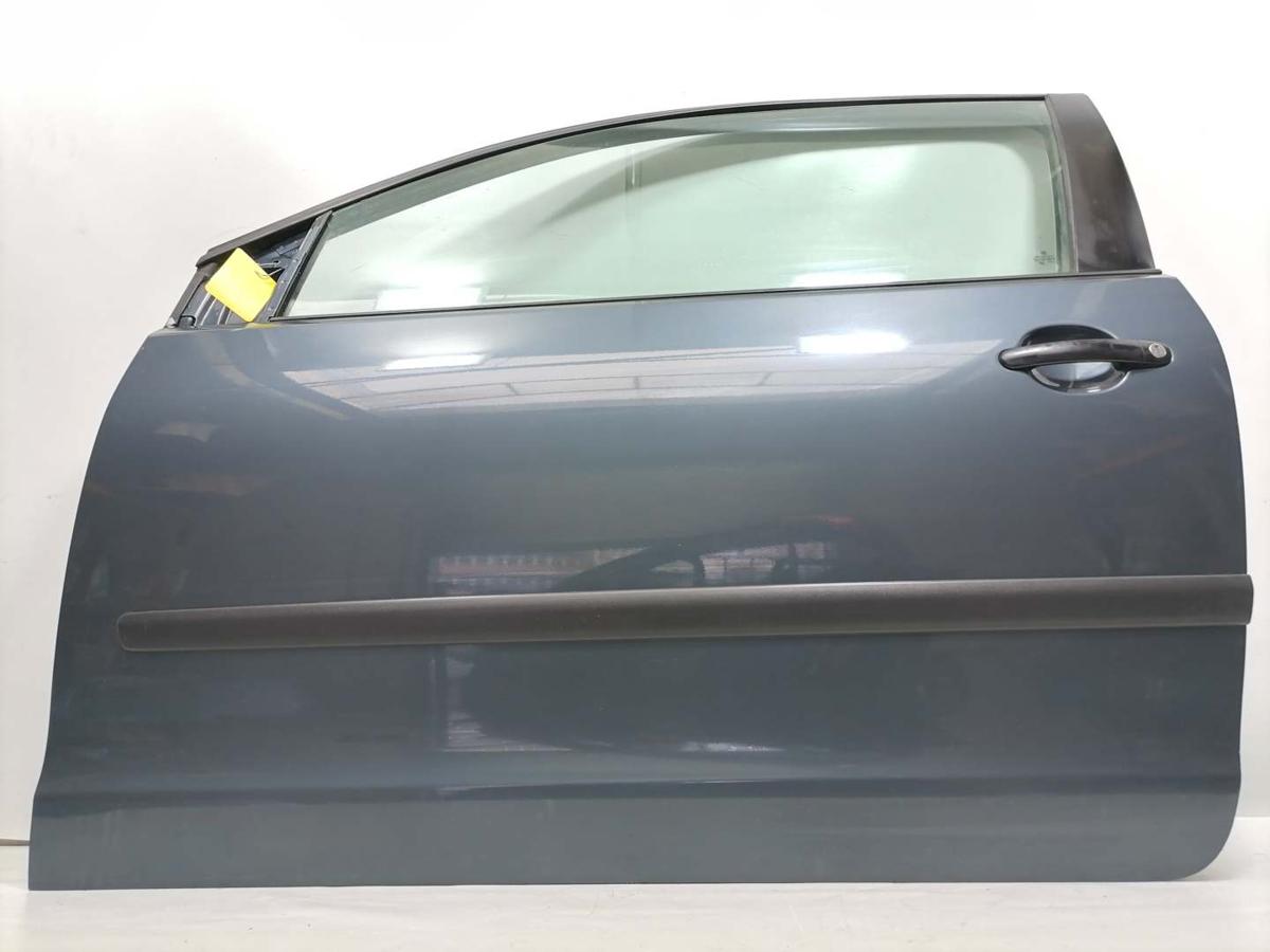 VW Polo 9N3 original T&uuml;r vorn links LC7V Anthrazitblau 3-T&uuml;rer Rohbau Bj.2009